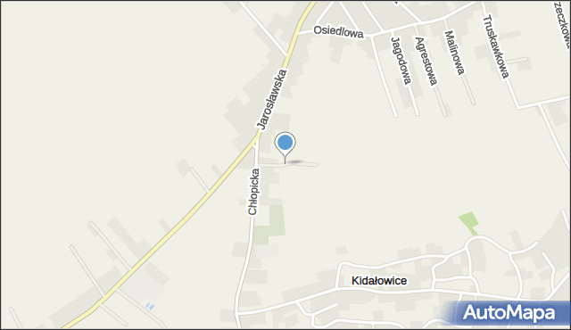 Widna Góra, Jarzębinowa, mapa Widna Góra