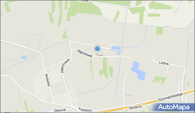 Wojnicz, Jagodowa, mapa Wojnicz