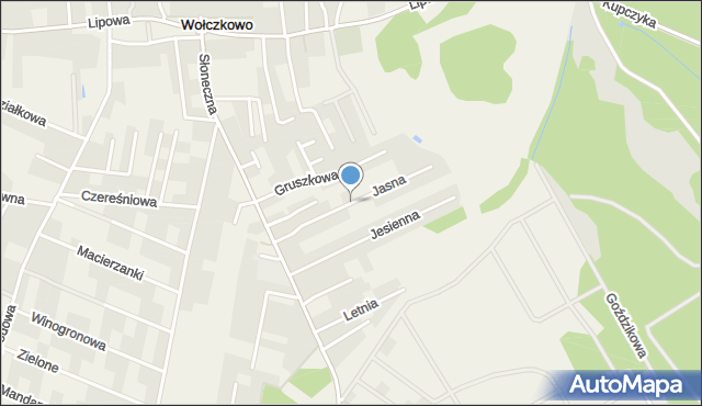 Wołczkowo, Jasna, mapa Wołczkowo