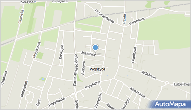 Wrocław, Jasienicy Pawła, mapa Wrocławia