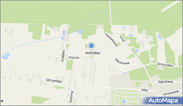 Wronowice gmina Łask, Jastrzębia, mapa Wronowice gmina Łask