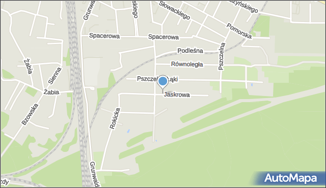 Zawiercie, Jaskrowa, mapa Zawiercie