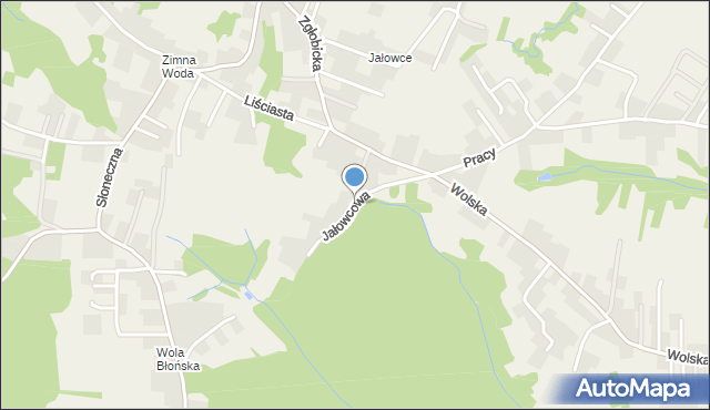 Zgłobice, Jałowcowa, mapa Zgłobice