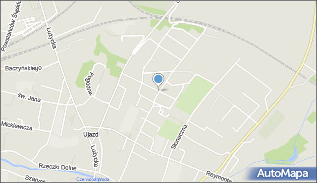 Zgorzelec, Jaśminowa, mapa Zgorzelec