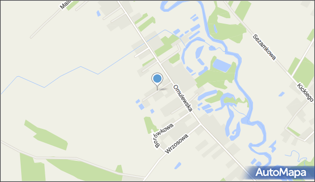 Białobrzeg Bliższy, Jeżynowa, mapa Białobrzeg Bliższy