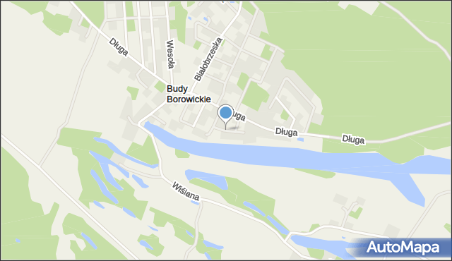 Białobrzegi gmina Bodzanów, Jeziorna, mapa Białobrzegi gmina Bodzanów