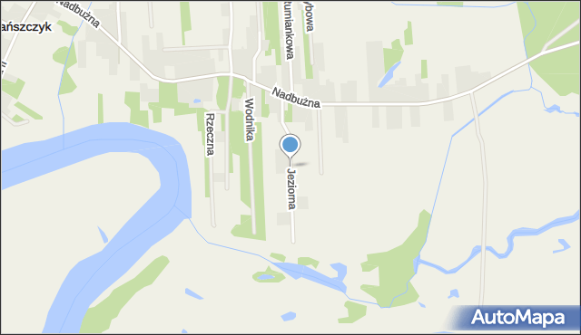 Brańszczyk, Jeziorna, mapa Brańszczyk