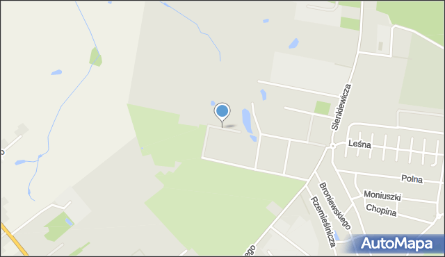 Człuchów, Jeżynowa, mapa Człuchów