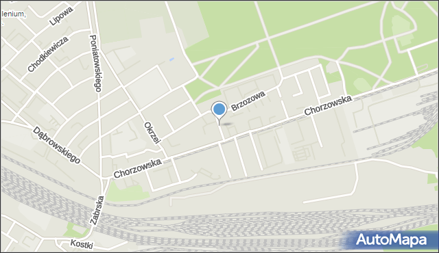 Gliwice, Jesionowa, mapa Gliwic