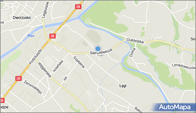 Gorlice, Jezierskiego Stanisława, dr., mapa Gorlic