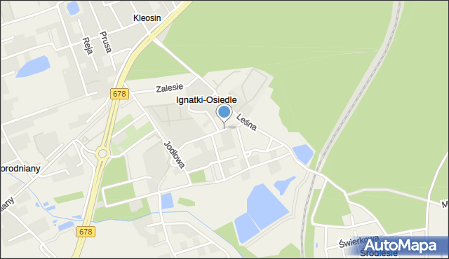 Ignatki-Osiedle, Jeździecka, mapa Ignatki-Osiedle