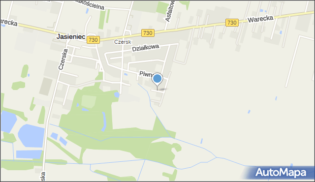 Jasieniec powiat grójecki, Jesionowa, mapa Jasieniec powiat grójecki