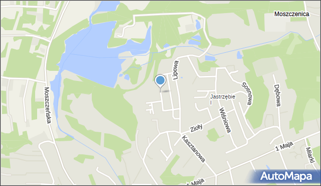Jastrzębie-Zdrój, Jesionowa, mapa Jastrzębie-Zdrój