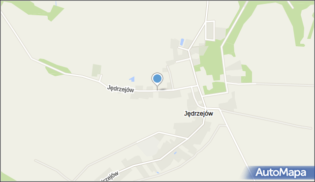 Jędrzejów gmina Grodków, Jędrzejów, mapa Jędrzejów gmina Grodków