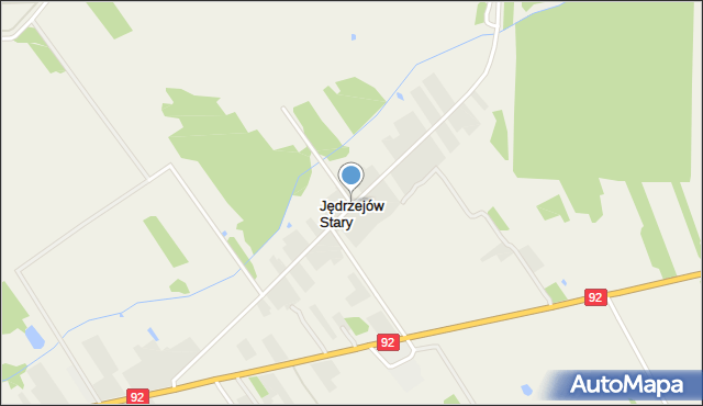 Jędrzejów Stary, Jędrzejów Stary, mapa Jędrzejów Stary