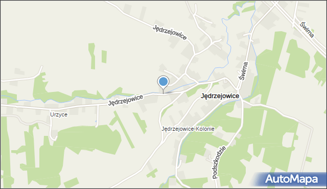 Jędrzejowice gmina Bodzechów, Jędrzejowice, mapa Jędrzejowice gmina Bodzechów