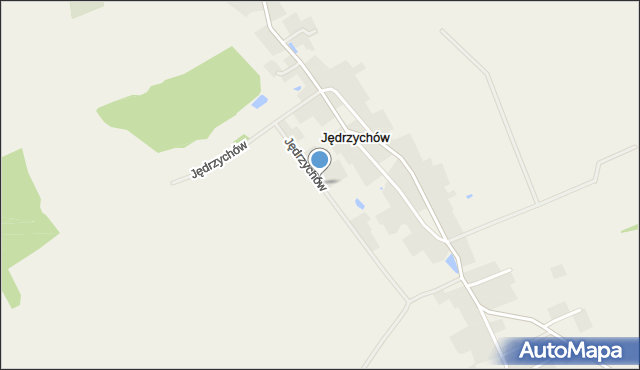 Jędrzychów gmina Polkowice, Jędrzychów, mapa Jędrzychów gmina Polkowice