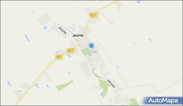 Jelonki gmina Rychliki, Jelonki, mapa Jelonki gmina Rychliki