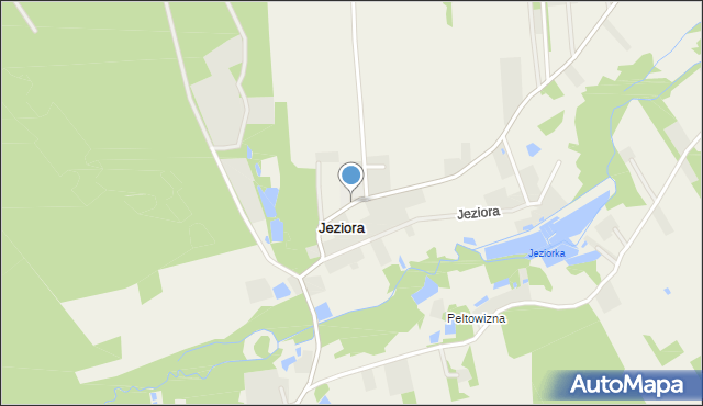 Jeziora gmina Pniewy, Jeziora, mapa Jeziora gmina Pniewy