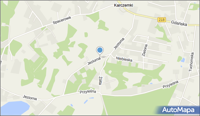 Karczemki gmina Szemud, Jeziorna, mapa Karczemki gmina Szemud