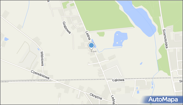 Kaźmierz, Jeżynowa, mapa Kaźmierz