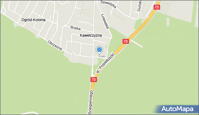 Kielce, Jędrzejowska, mapa Kielc