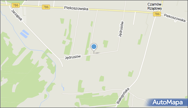 Kielce, Jędrusiów, mapa Kielc