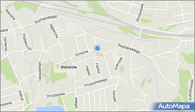 Kraków, Jędrzejczyka Ludwika, mapa Krakowa