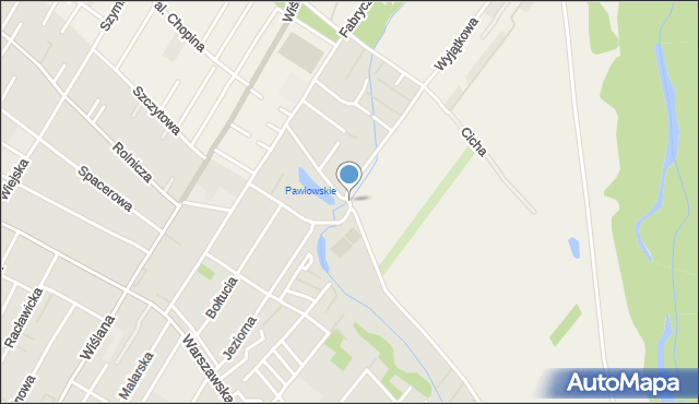 Łomianki Dolne, Jeziorna, mapa Łomianki Dolne