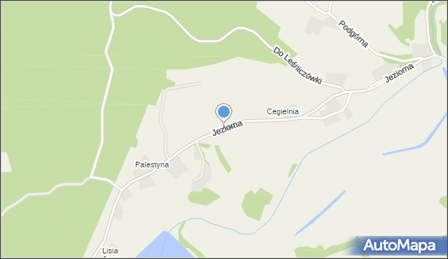 Mirachowo, Jeziorna, mapa Mirachowo