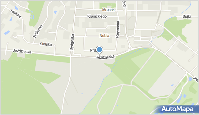 Niemcz, Jeździecka, mapa Niemcz