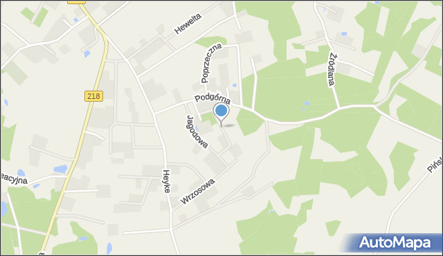 Nowy Dwór Wejherowski, Jeżynowa, mapa Nowy Dwór Wejherowski