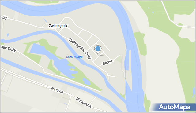 Oława, Jelenia, mapa Oława