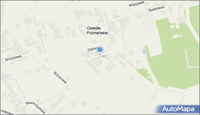 Osiedle Poznańskie, Jesionowa, mapa Osiedle Poznańskie