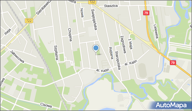 Piaseczno, Jerozolimska, mapa Piaseczno