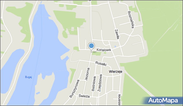 Piotrków Trybunalski, Jeziorna, mapa Piotrków Trybunalski