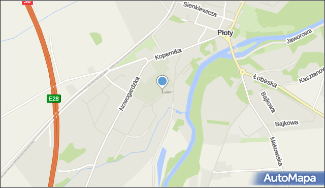 Płoty powiat gryficki, Jesionowa, mapa Płoty powiat gryficki