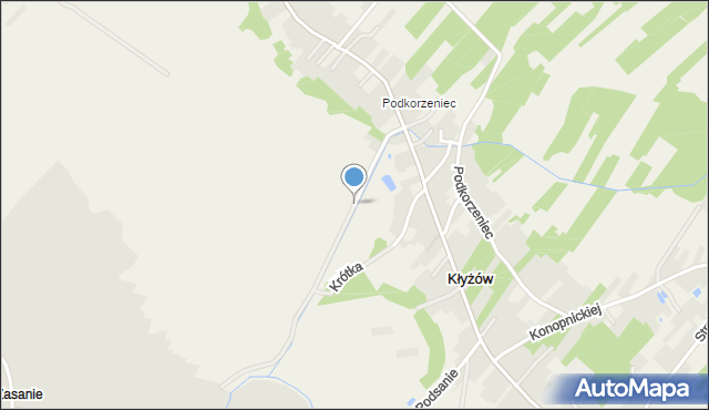 Pysznica, Jesionowa, mapa Pysznica