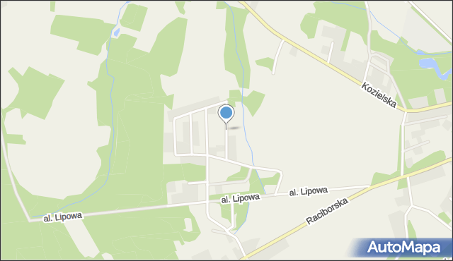 Rudy gmina Kuźnia Raciborska, Jesionowa, mapa Rudy gmina Kuźnia Raciborska