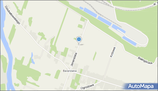 Smardzewice, Jeneralska, mapa Smardzewice