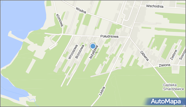Smardzewice, Jeżynowa, mapa Smardzewice
