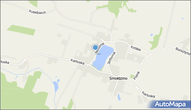 Smołdzino gmina Przodkowo, Jeziorna, mapa Smołdzino gmina Przodkowo