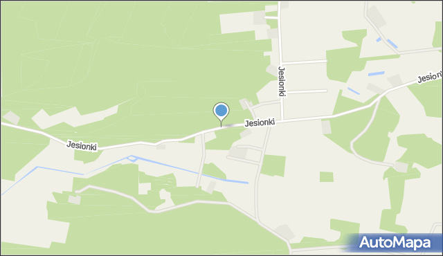 Turośl powiat kolneński, Jesionki, mapa Turośl powiat kolneński