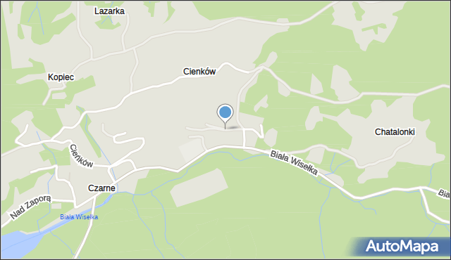 Wisła, Jelenia, mapa Wisła