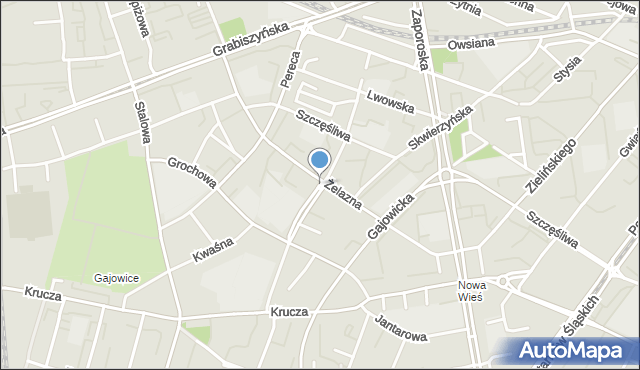 Wrocław, Jemiołowa, mapa Wrocławia