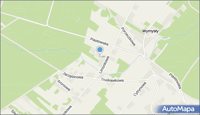 Wymysły gmina Pomiechówek, Jeżynowa, mapa Wymysły gmina Pomiechówek