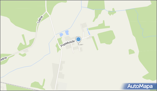 Zieleniewo gmina Kobylanka, Jesienna, mapa Zieleniewo gmina Kobylanka