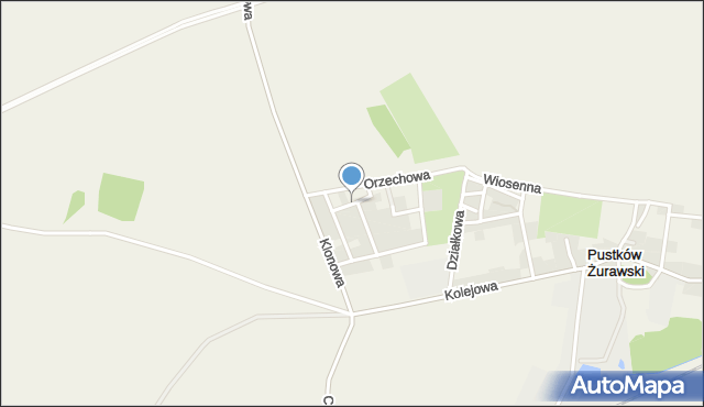 Żurawice gmina Kobierzyce, Jesionowa, mapa Żurawice gmina Kobierzyce