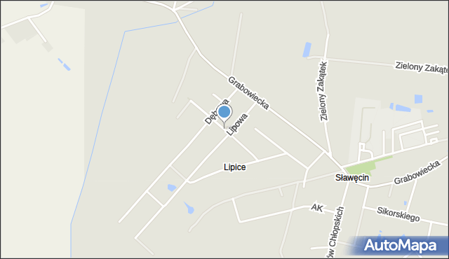 Hrubieszów, Jodłowa, mapa Hrubieszów