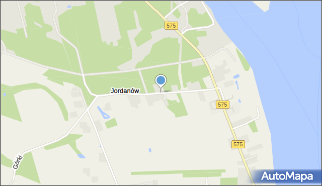 Jordanów gmina Gąbin, Jordanów, mapa Jordanów gmina Gąbin